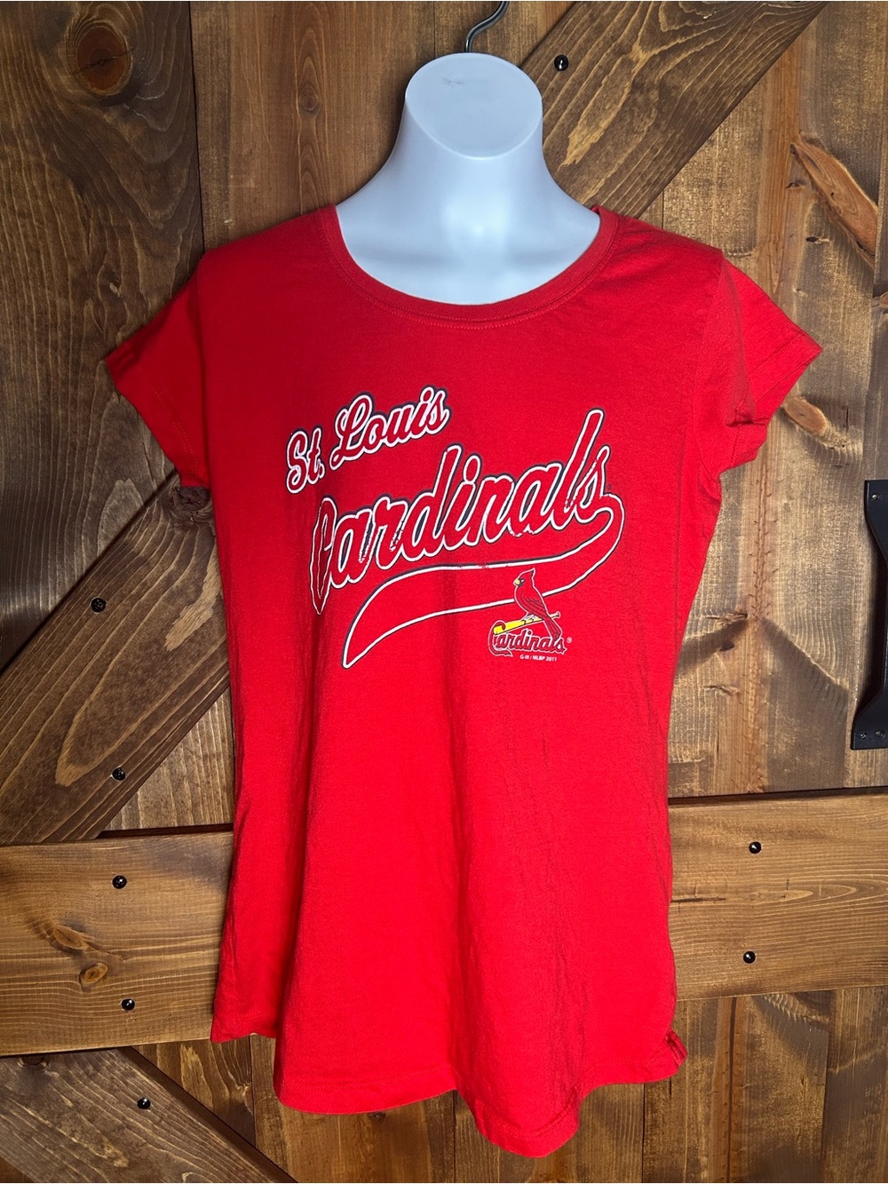 Women's Red Short Sleeve St. Louis Cardinals